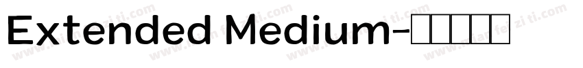 Extended Medium字体转换